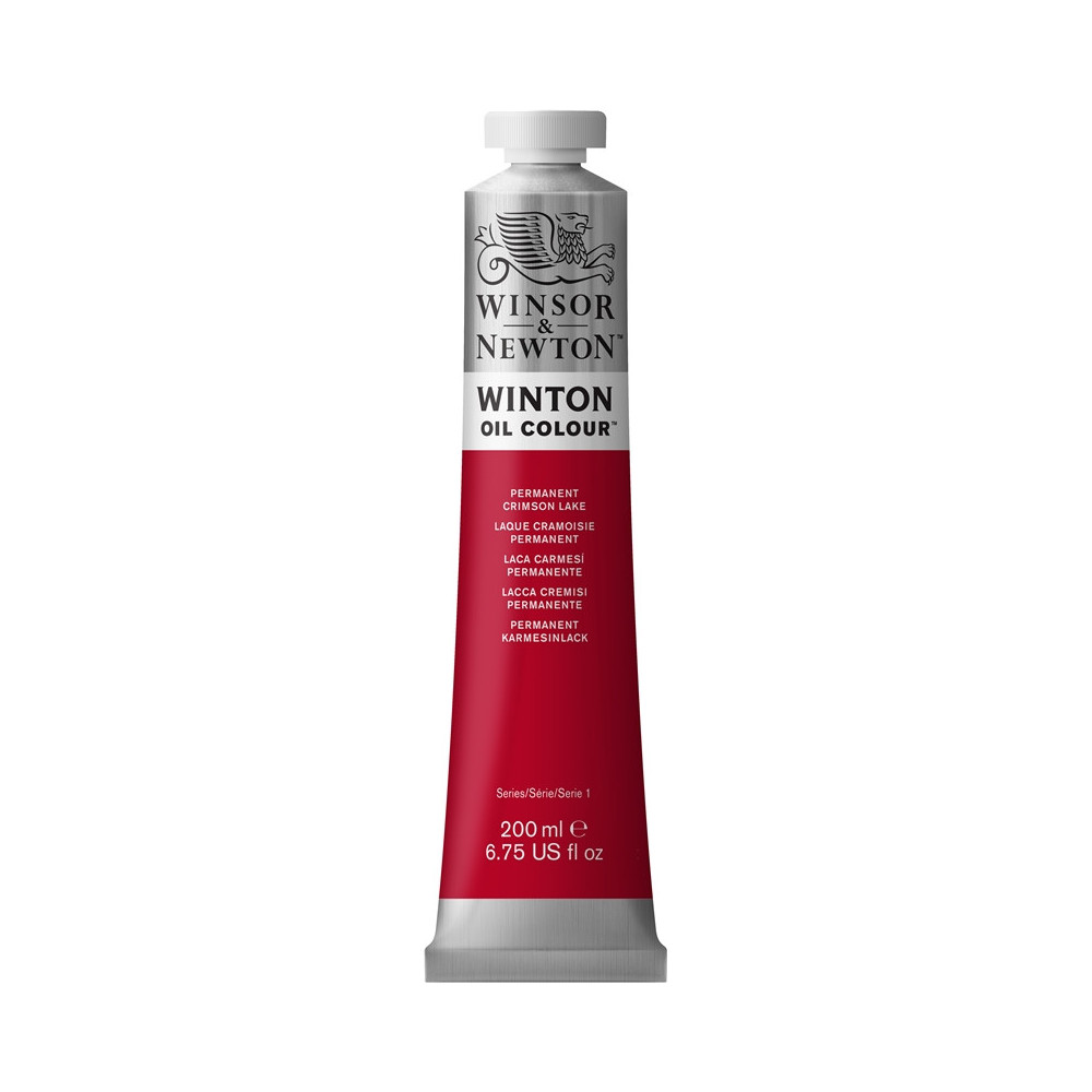 Farba olejna Winton Oil Colour - Winsor & Newton - permanent crimson lake, 200 ml