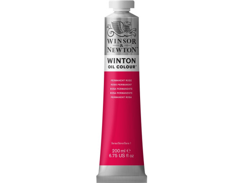 Farba olejna Winton Oil Colour - Winsor & Newton - permanent rose, 200 ml