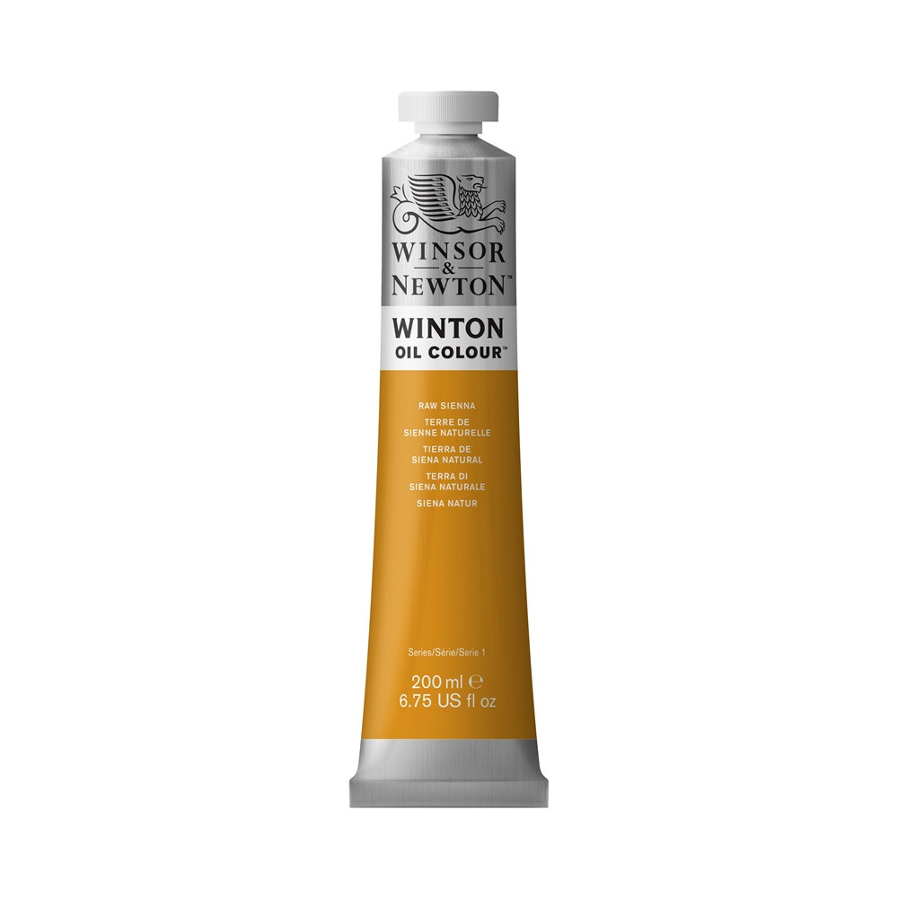 Farba olejna Winton Oil Colour - Winsor & Newton - raw sienna, 200 ml
