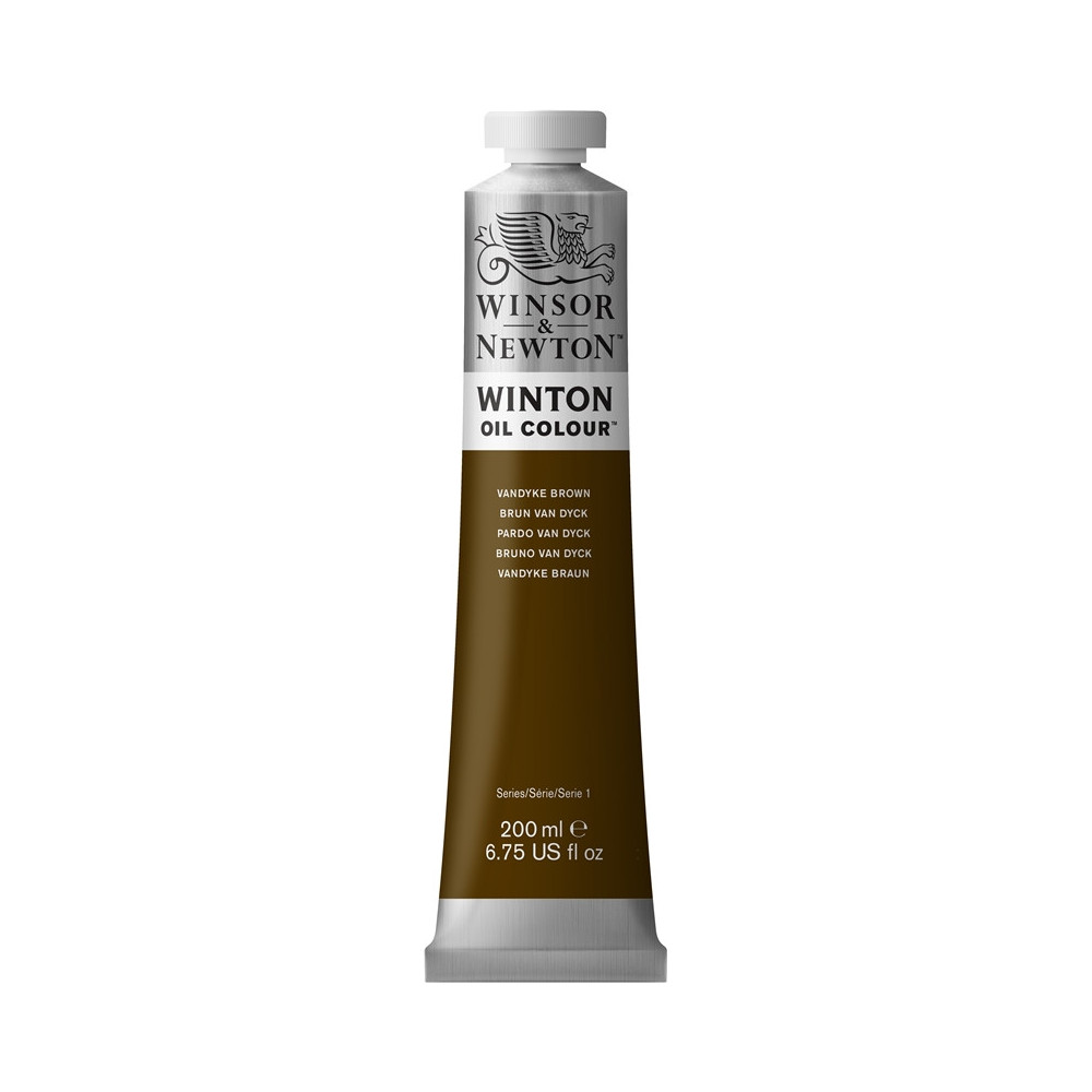 Farba olejna Winton Oil Colour - Winsor & Newton - vandyke brown, 200 ml