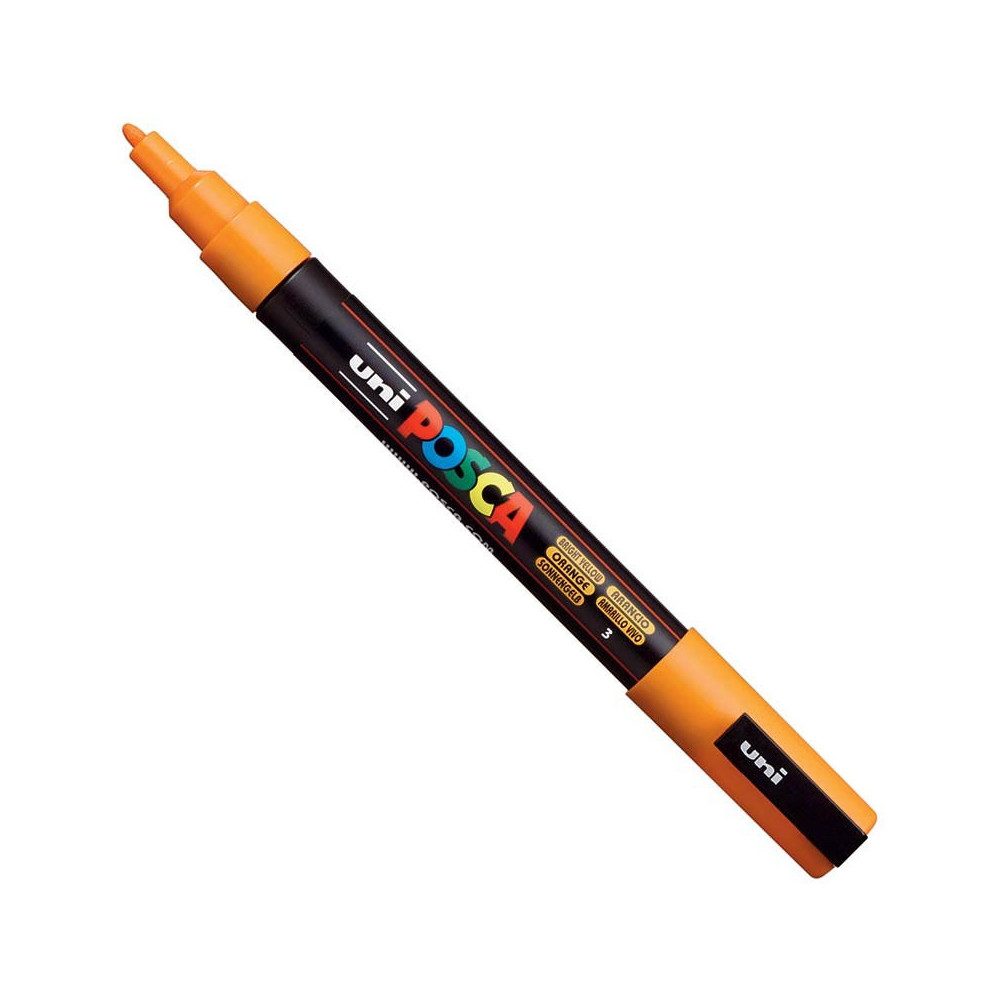 Marker Posca PC-3M - Uni - pomarańczowy, bright yellow
