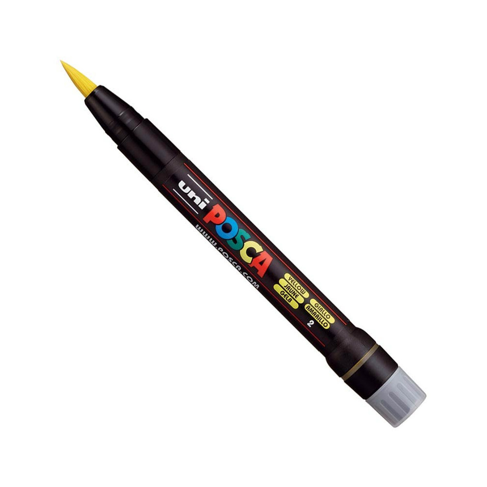 Marker pędzelkowy Posca PCF-350 - Uni - żółty, yellow