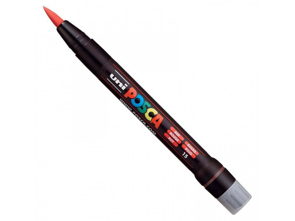 Marker pędzelkowy Posca PCF-350 - Uni - czerwony, red