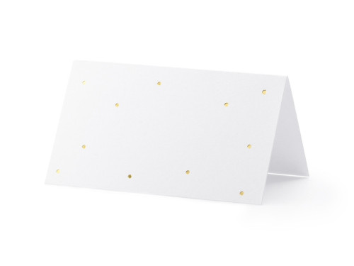 Business cards on the table - Dots, gold