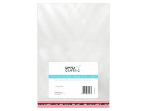 Self-adhesive foil plastic bags 22 x 30 cm 500 pcs