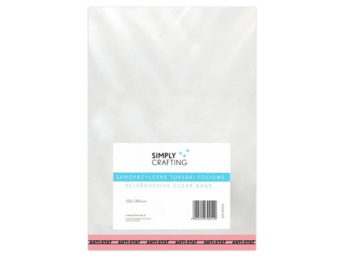 Self-adhesive foil plastic bags 500 pcs 23 x 35 cm