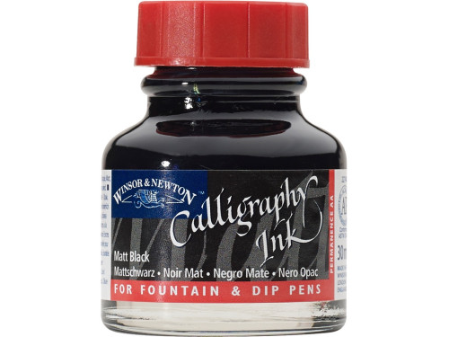 Calligraphy Inks - Matt Black - Winsor & Newton