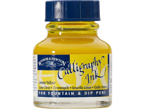 Calligraphy Inks - Lemon Yellow - Winsor & Newton