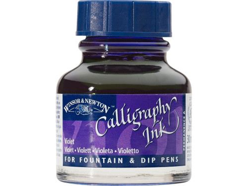 Tusz do kaligrafii - Winsor & Newton - violet, 30 ml