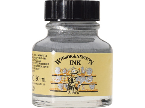 Drawing inks Winsor & Newton - Silver 30 ml