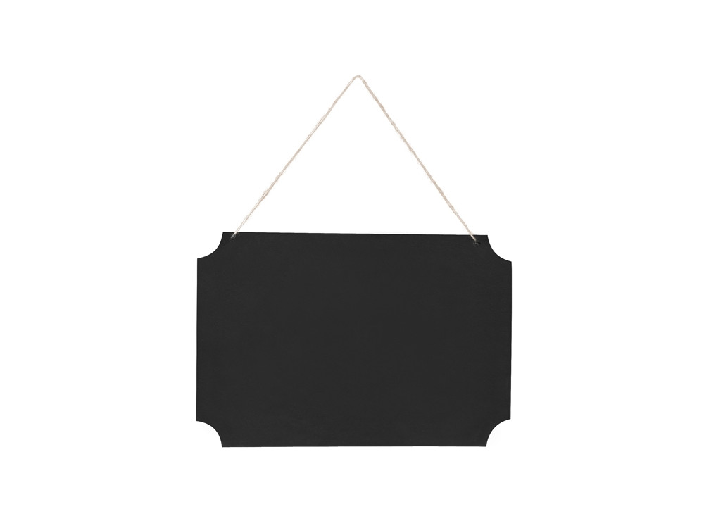 Hanging chalkboard sign, black, 1set