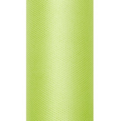 Tiul dekoracyjny 30 cm - jasnozielony, 9 m