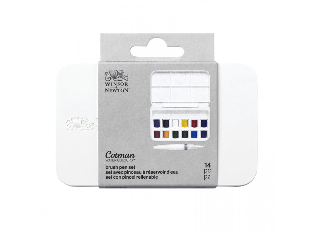 Zestaw farb akwarelowych Cotman - Winsor & Newton - 12 kolorów