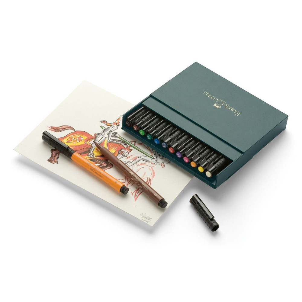 Pitt Artist Pen Pastel Set - Faber-Castell - 12 pcs.