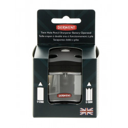 Battery operated pencil sharpener - Derwent - twin hole