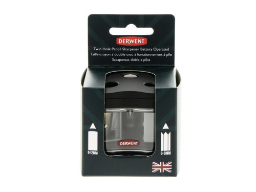 Battery operated pencil sharpener - Derwent - twin hole