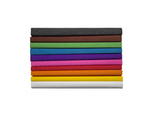 Crepe paper - Happy Color - 10 colors, 10 pcs.