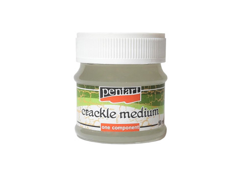 Lakier do spękań Crackle Medium - Pentart - jednoskładnikowy, 50 ml