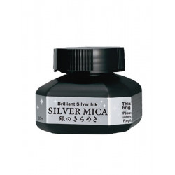 Calligraphy ink - Kuretake - silver mica, 60 ml