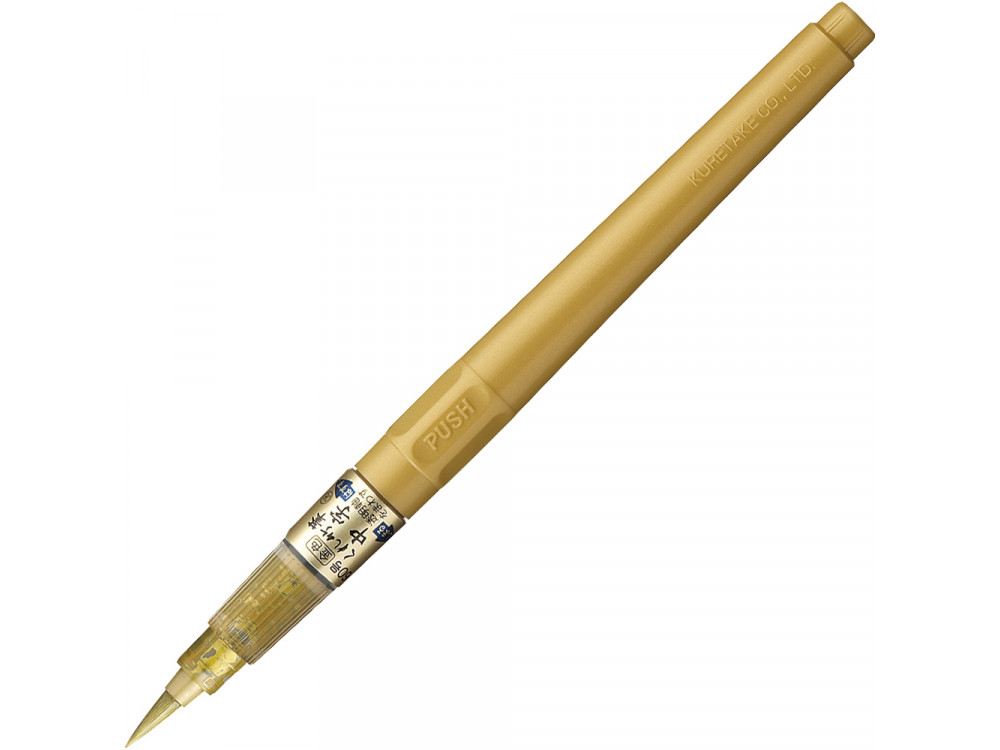 Brush Writer pen - Kuretake - gold