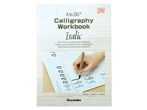 Zeszyt ćwiczeń do kaligrafii - Kuretake - Calligraphy Workbook Italic