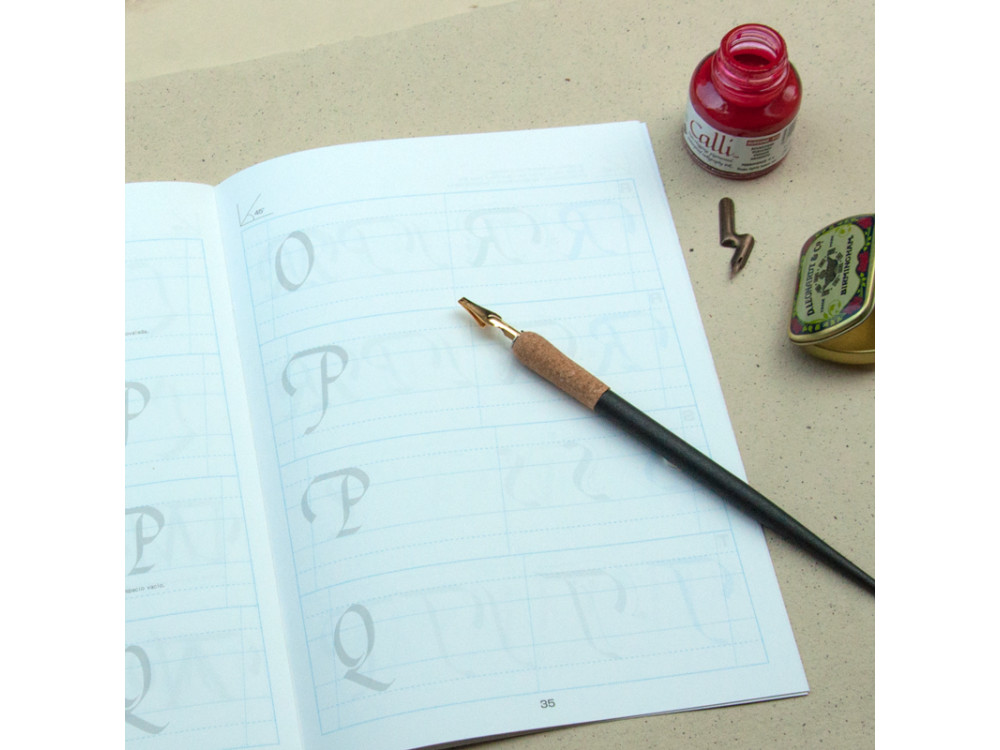 Zeszyt ćwiczeń do kaligrafii - Kuretake - Calligraphy Workbook Italic