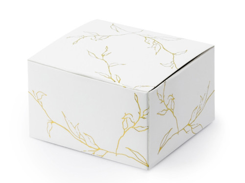 White boxes, golden twigs