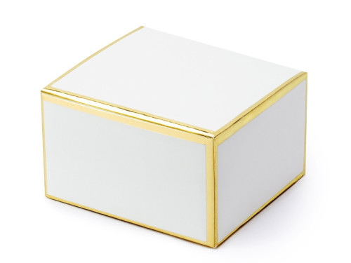 White boxes, golden edges