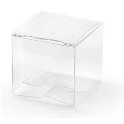 Square, transparent boxes