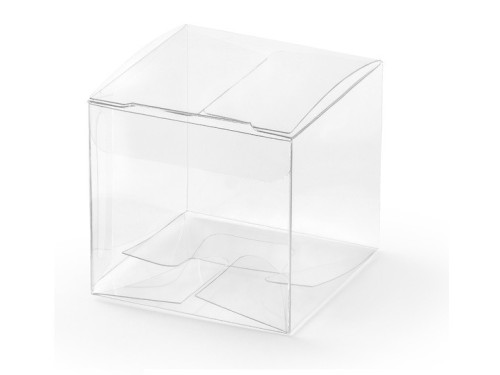 Square, transparent boxes