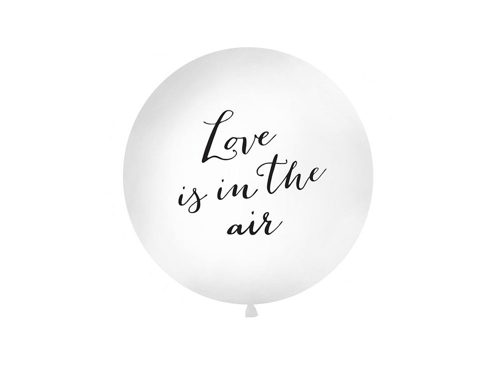 Giant balloon Love is in the air - black lettering, 1 m