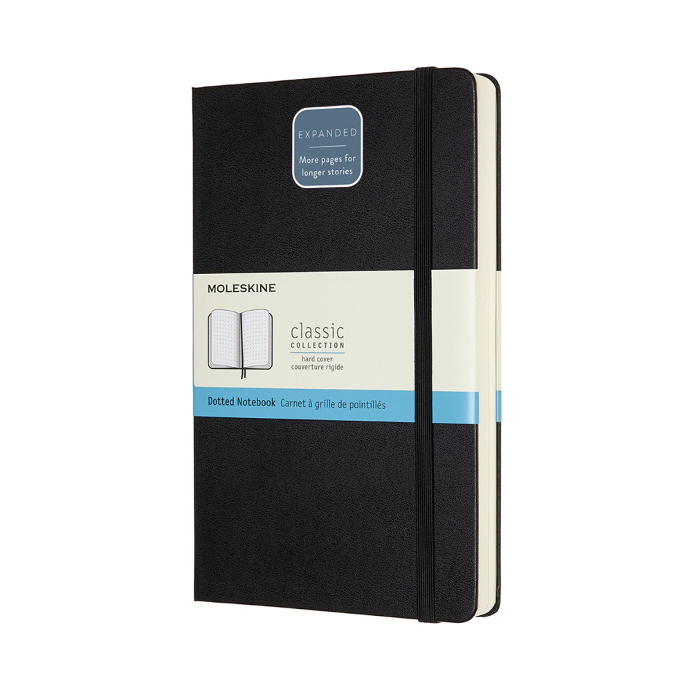 Notatnik w kropki A5 - Moleskine - czarny, twarda okładka
