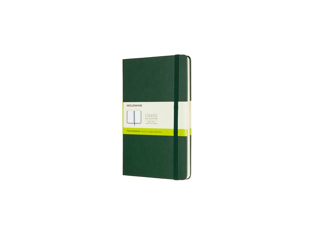 Notebook - Moleskine - plain, hard, L, myrtle green
