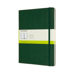 Notebook - Moleskine - plain, hard, XL, myrtle green