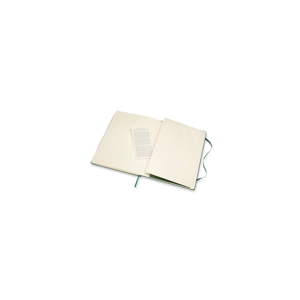 Notebook - Moleskine - plain, hard, XL, myrtle green