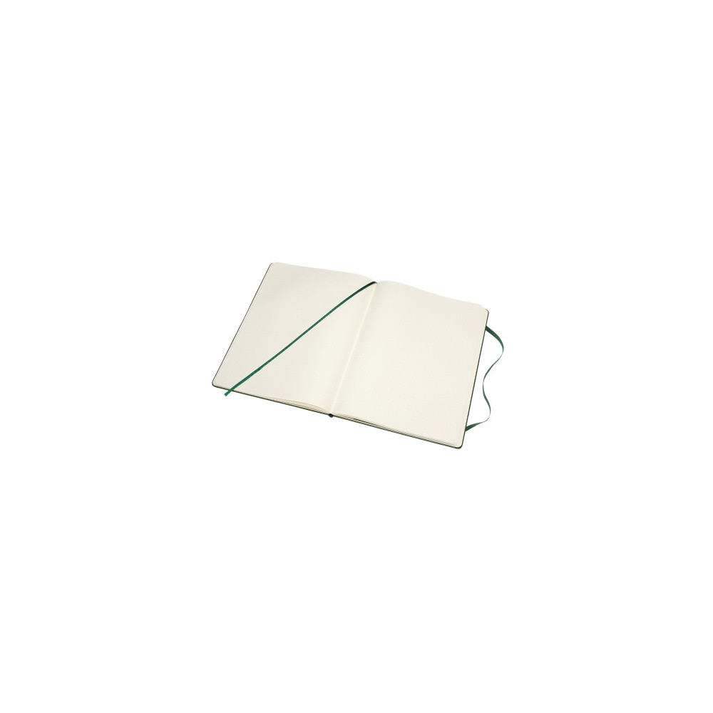 Notebook - Moleskine - dotted, hard, XL, myrtle green