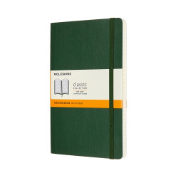 Notebook - Moleskine - ruled, soft, L, myrtle green