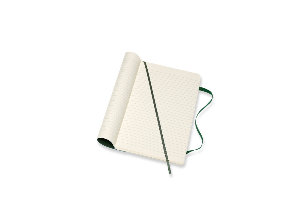Notebook - Moleskine - ruled, soft, L, myrtle green