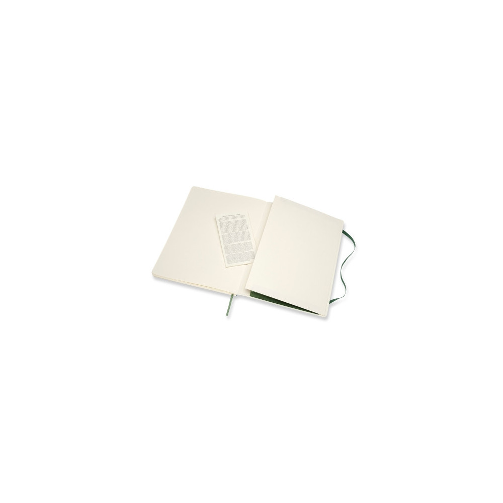 Notebook - Moleskine - plain, soft, XL, myrtle green