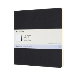 Sketch Pad - Moleskine - plain, soft, square, black
