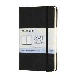 Watercolor Art notebook - Moleskine - plain, hard, pocket, black