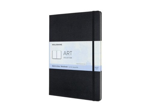 Watercolor Art notebook - Moleskine - plain hard A4 black