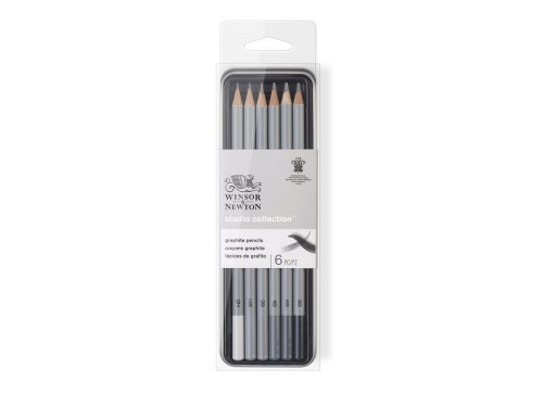 Graphite Pencils Set - Winsor & Newton - 6 pc.