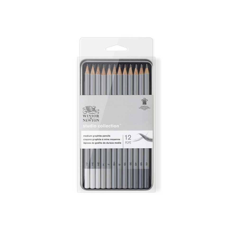 Graphite Pencils Set - Winsor & Newton - 12 pc.