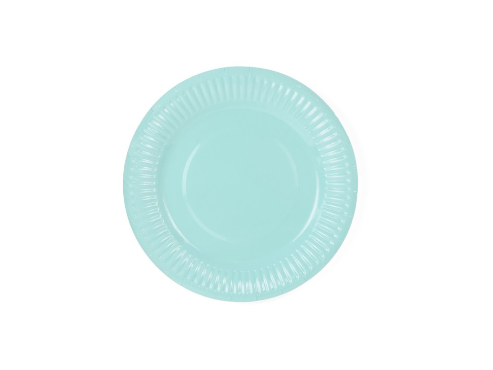 turquoise paper plates