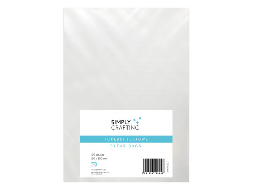 Foil plastic bags - 15 x 20 cm, 100 pcs.