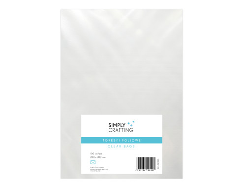 Foil plastic bags - 20 x 30 cm, 100 pcs.