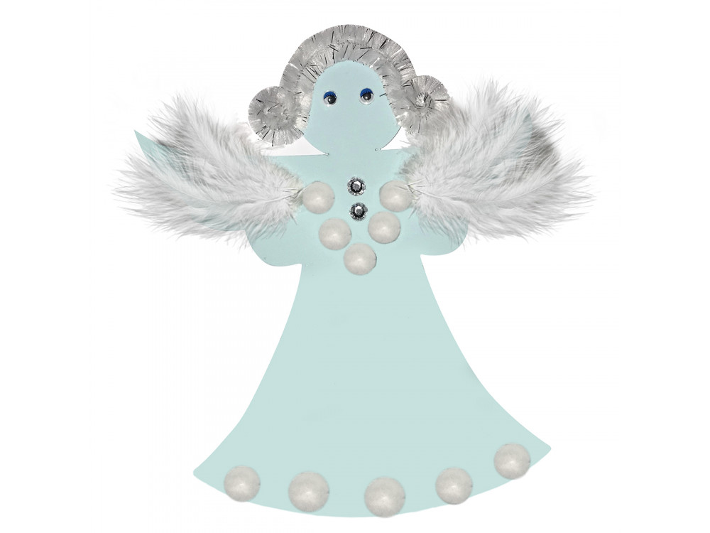 Download Foam Christmas Angel Craft Kit PSD Mockup Templates