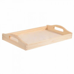 Wooden simple tray -...