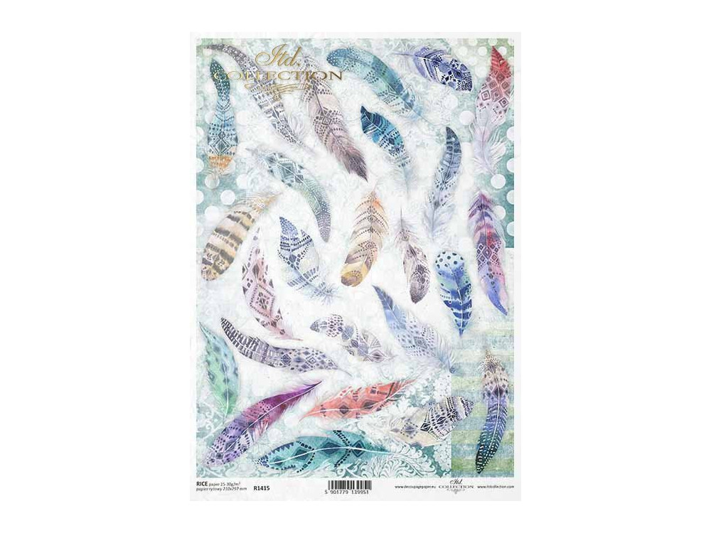 Decoupage paper A4 ITD Collection rice, R1415